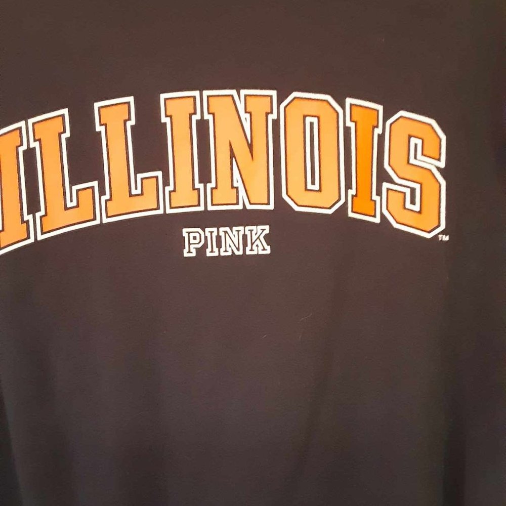 Victoria's Secret PINK Illinois 1/4 Zip - Picture 4 of 5